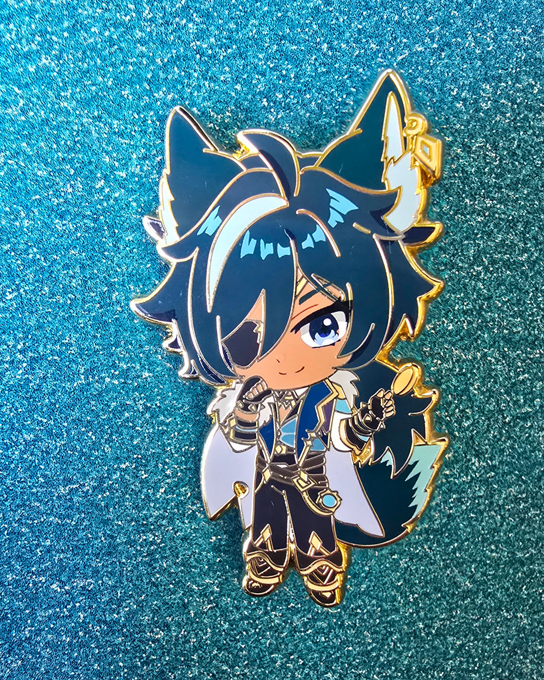 Kemonomini Fox Kaeya - Top Pin ONLY