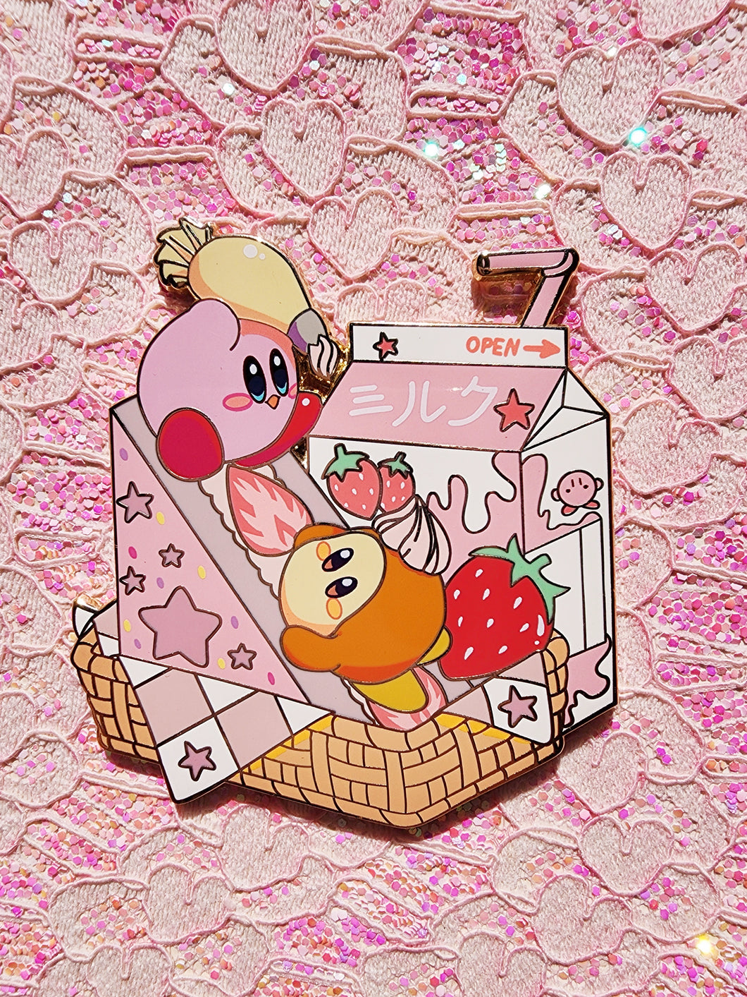 Strawberry Sando Pink Puffball