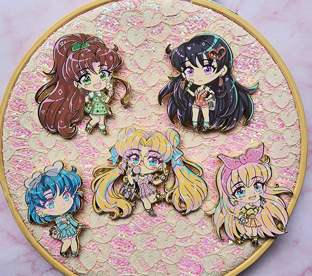 Summer Chibis FULL SET of 5 Inners - B GRADE