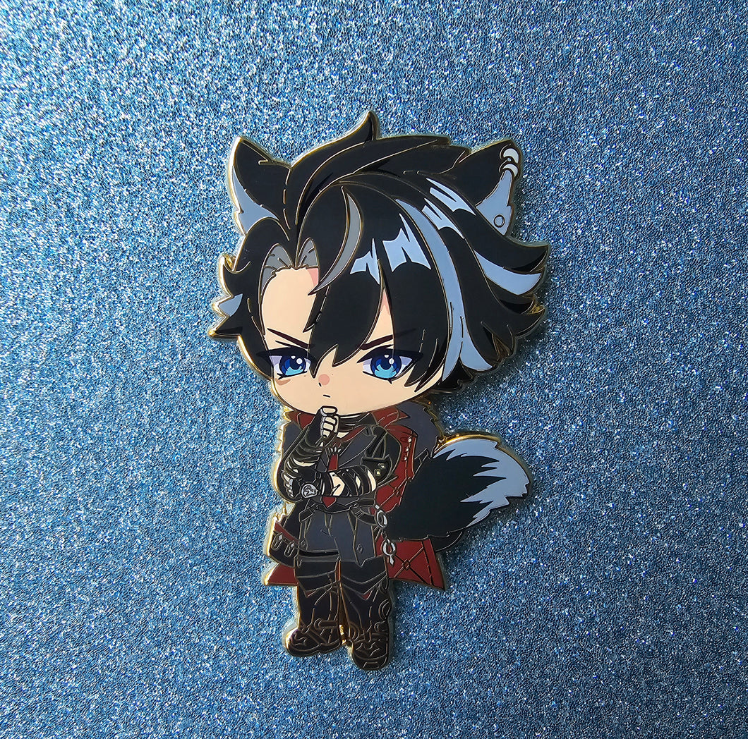 Wrio Wolfie Chibi - Top Pin ONLY