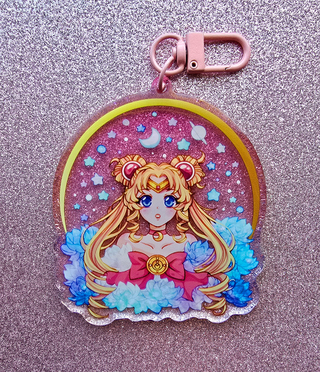 Gradient transparent Usagi Keychain