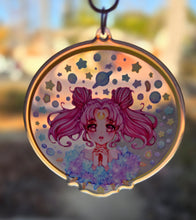 Load image into Gallery viewer, Gradient transparent Chibi - Usa Keychain
