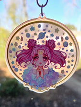 Load image into Gallery viewer, Gradient transparent Chibi - Usa Keychain
