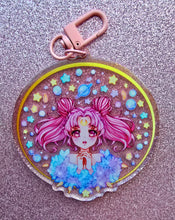 Load image into Gallery viewer, Gradient transparent Chibi - Usa Keychain
