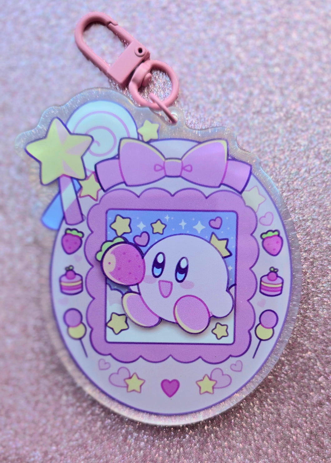 3D Kirby Tomogachi Keychain