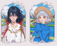 Load image into Gallery viewer, PO: Azeen Busts - Dark Haired Magaician and Silver Haired Girl
