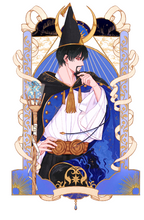 Load image into Gallery viewer, PO: Black and White Coded Witches - GOLD PLATED
