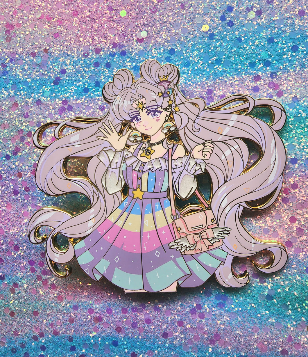 Gradient Moon Cosmos-  Top Pin Only